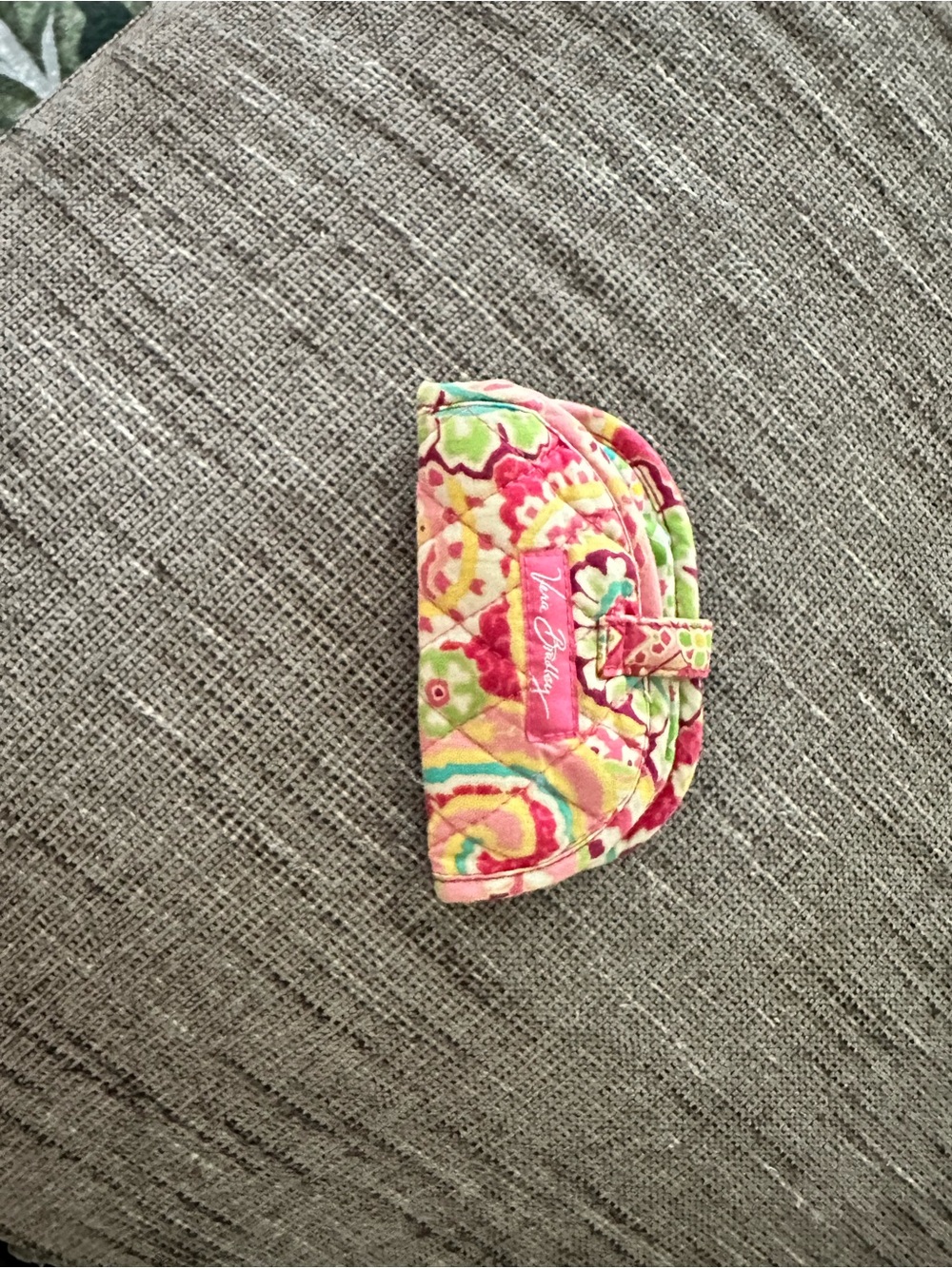 Vera Bradley Pink Floral Quilted Kids Coin Pouch